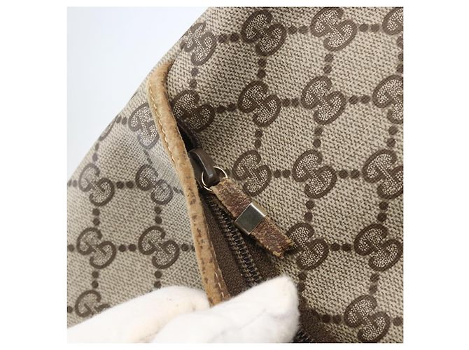 Gucci Borsa Tote GG Supreme in PVC Beige 002 39 0054 Auth BA8626 - vista 10