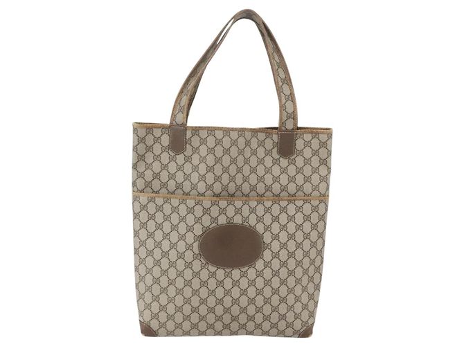 Gucci Borsa Tote GG Supreme in PVC Beige 002 39 0054 Auth BA8626 - vista 13