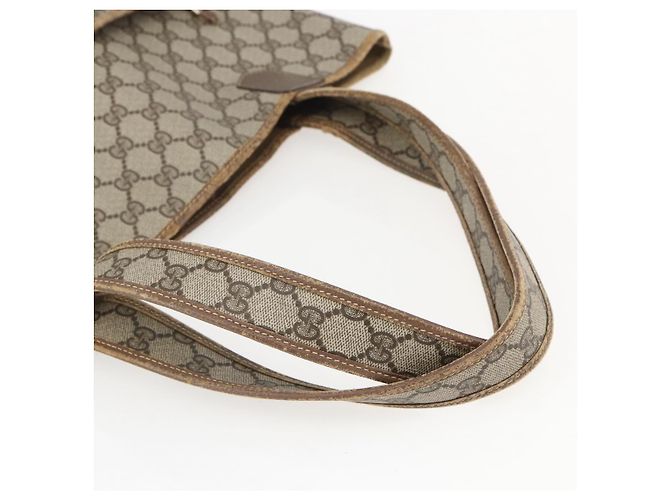 Gucci Borsa Tote GG Supreme in PVC Beige 002 39 0054 Auth BA8626 - vista 7