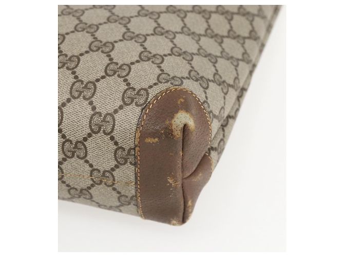 Gucci Borsa Tote GG Supreme in PVC Beige 002 39 0054 Auth BA8626 - vista 9