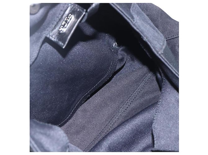 Borsa FENDI in nylon nero argento autentica ki6181 - vista 11