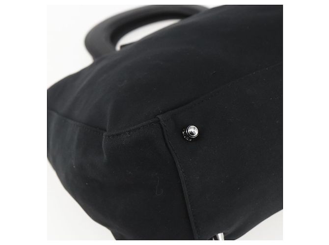 Borsa FENDI in nylon nero argento autentica ki6181 - vista 14