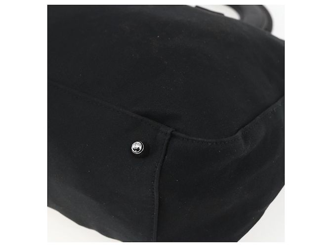 Borsa FENDI in nylon nero argento autentica ki6181 - vista 15