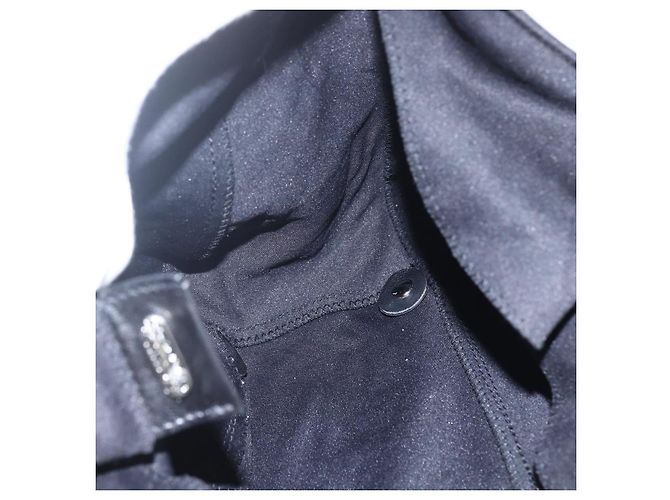 Borsa FENDI in nylon nero argento autentica ki6181 - vista 17