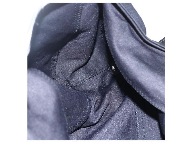 Borsa FENDI in nylon nero argento autentica ki6181 - vista 18