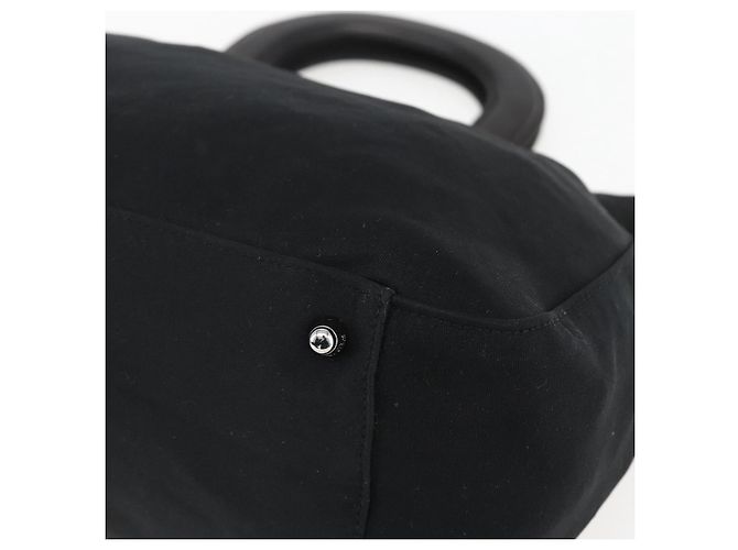 Borsa FENDI in nylon nero argento autentica ki6181 - vista 9