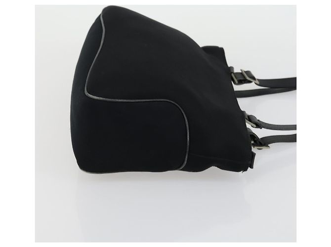 Salvatore Ferragamo Schultertasche Leder Canvas 2 Set Schwarz Silber Authentisch bs31495 - Ansicht 13