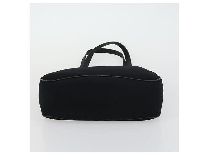 Salvatore Ferragamo Schultertasche Leder Canvas 2 Set Schwarz Silber Authentisch bs31495 - Ansicht 16