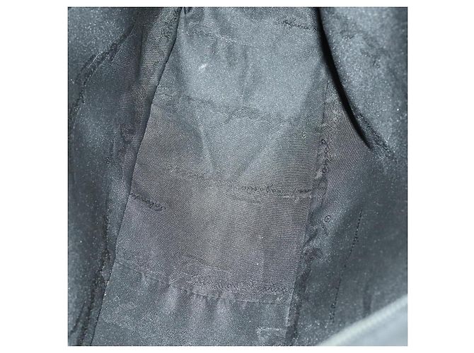Salvatore Ferragamo Schultertasche Leder Canvas 2 Set Schwarz Silber Authentisch bs31495 - Ansicht 18