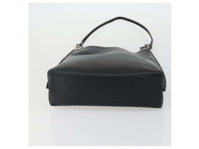 Salvatore Ferragamo Schultertasche Leder Canvas 2 Set Schwarz Silber Authentisch bs31495 - Ansicht 8