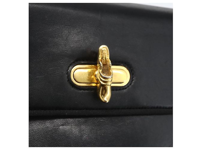 Borsa a Spalla Salvatore Ferragamo in Pelle Nera Oro Auth 157262 Nero D'oro - vista 17