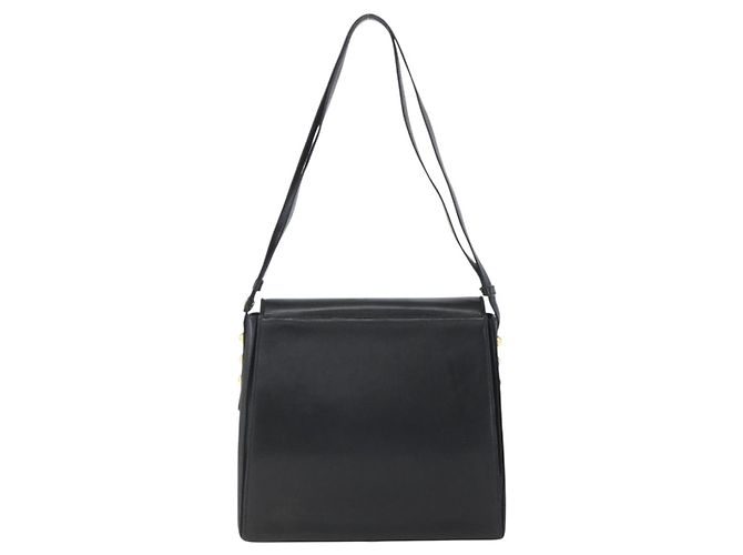 Borsa a Spalla Salvatore Ferragamo in Pelle Nera Oro Auth 157262 Nero D'oro - vista 2