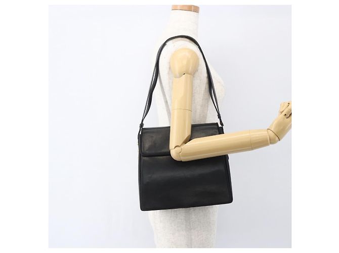 Borsa a Spalla Salvatore Ferragamo in Pelle Nera Oro Auth 157262 Nero D'oro - vista 23