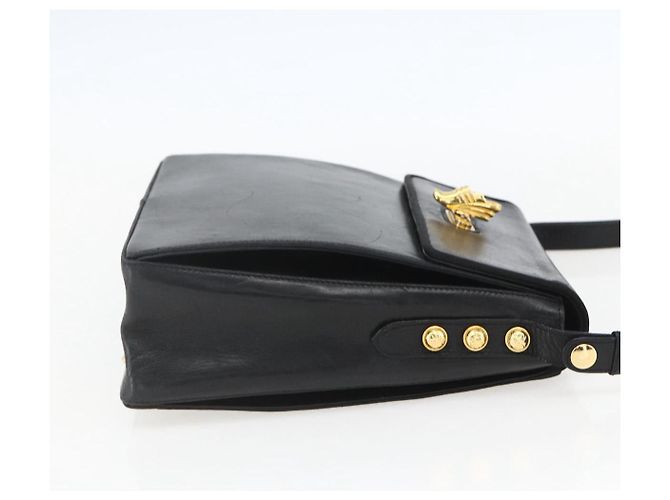 Borsa a Spalla Salvatore Ferragamo in Pelle Nera Oro Auth 157262 Nero D'oro - vista 4