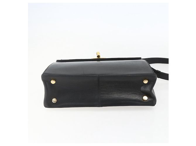 Borsa a Spalla Salvatore Ferragamo in Pelle Nera Oro Auth 157262 Nero D'oro - vista 5