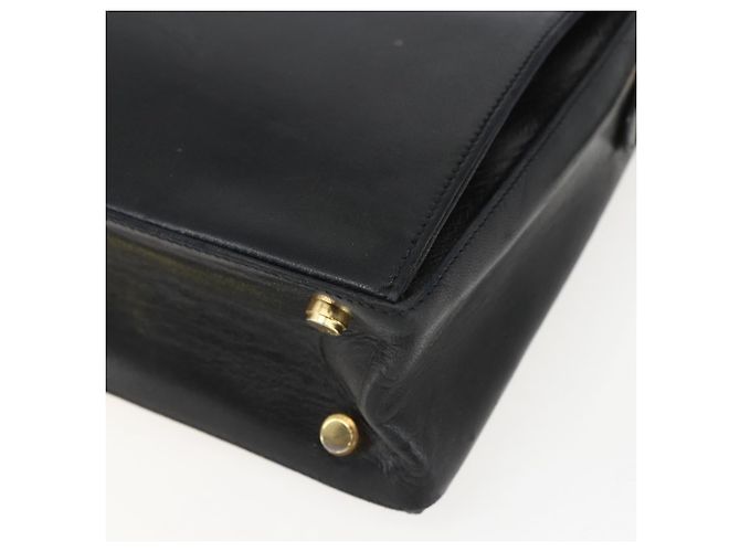 Borsa a Spalla Salvatore Ferragamo in Pelle Nera Oro Auth 157262 Nero D'oro - vista 9