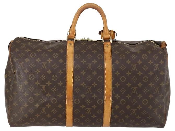 LOUIS VUITTON Borsa Boston Monogram Keepall 55 M41424 LV Auth 152783 Monogramma - vista 2