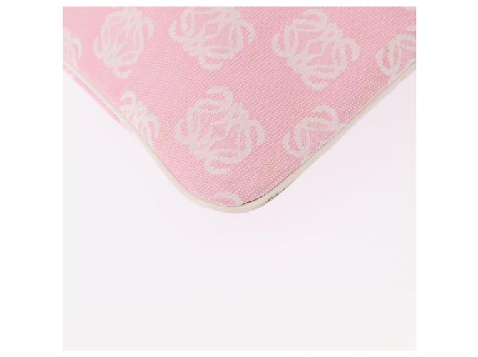LOEWE Borsa a Mano Anagram in Tela Rosa Argento Auth yk19791 - vista 16