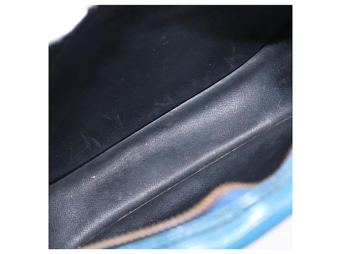 LOUIS VUITTON Borsa a Spalla Epi Jeune Fille MM Blu Toledo M52155 LV Auth 152333 - vista 10