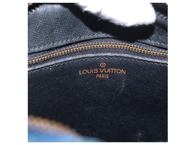 LOUIS VUITTON Borsa a Spalla Epi Jeune Fille MM Blu Toledo M52155 LV Auth 152333 - vista 19