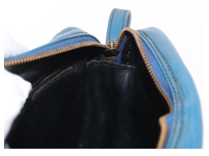 LOUIS VUITTON Borsa a Spalla Epi Jeune Fille MM Blu Toledo M52155 LV Auth 152333 - vista 20