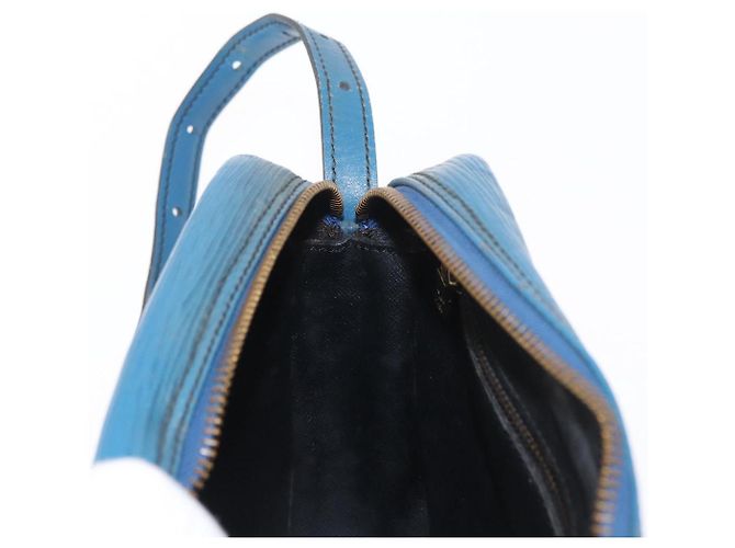LOUIS VUITTON Borsa a Spalla Epi Jeune Fille MM Blu Toledo M52155 LV Auth 152333 - vista 21
