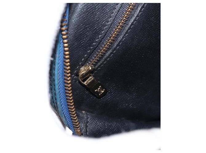 LOUIS VUITTON Borsa a Spalla Epi Jeune Fille MM Blu Toledo M52155 LV Auth 152333 - vista 22