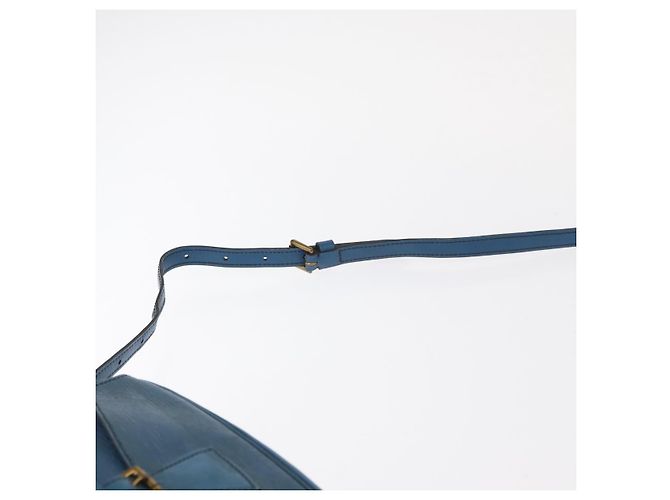 LOUIS VUITTON Borsa a Spalla Epi Jeune Fille MM Blu Toledo M52155 LV Auth 152333 - vista 8