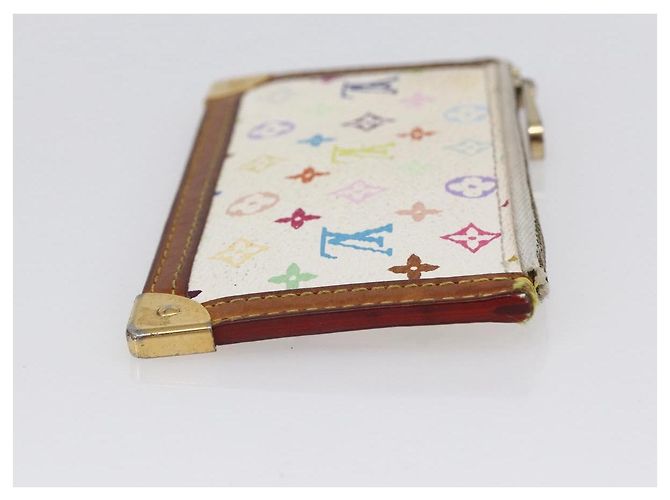 LOUIS VUITTON Monogramm Multicolor Pochette Cles Tasche Weiß M92655 Auth 152602 - Ansicht 4