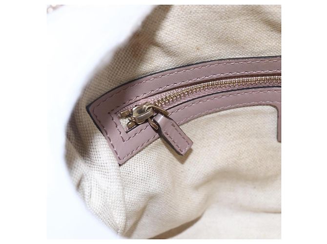 Borsa a mano GUCCI GG Canvas Sherry Line 2way Beige Oro 269876 Auth 152562 D'oro - vista 21
