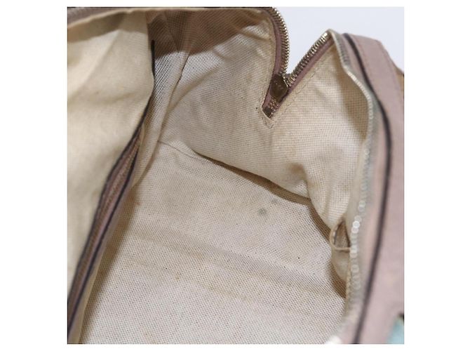 Borsa a mano GUCCI GG Canvas Sherry Line 2way Beige Oro 269876 Auth 152562 D'oro - vista 22