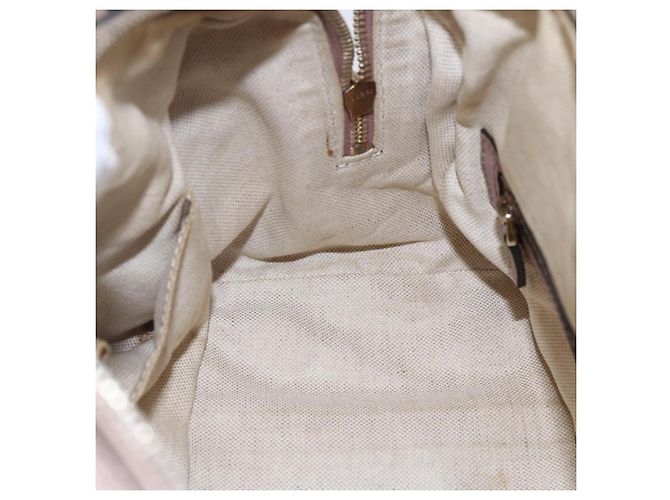 Borsa a mano GUCCI GG Canvas Sherry Line 2way Beige Oro 269876 Auth 152562 D'oro - vista 23