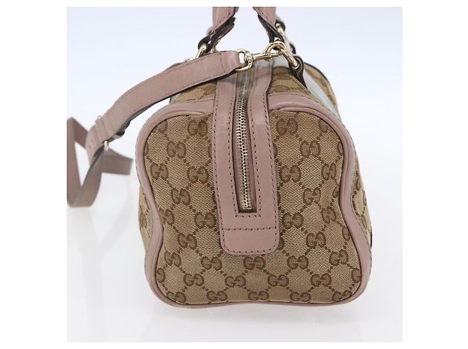 Borsa a mano GUCCI GG Canvas Sherry Line 2way Beige Oro 269876 Auth 152562 D'oro - vista 4