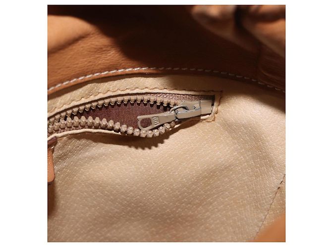 Céline Borsa a spalla in tela Macadam CELINE in pelle PVC marrone oro Auth 152579 D'oro - vista 22