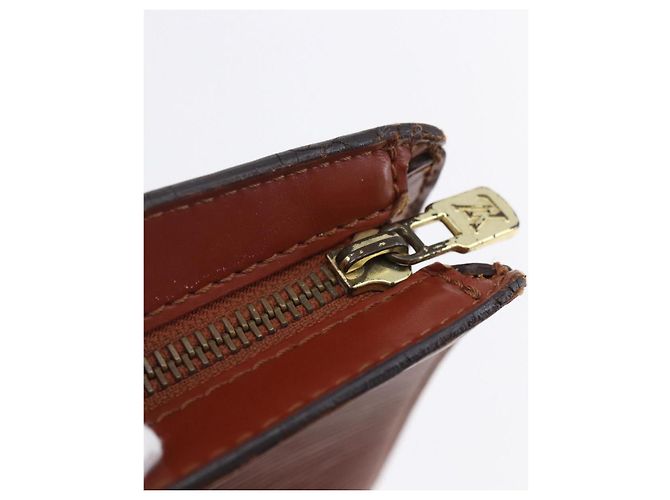 LOUIS VUITTON Borsa da Shopping Epi Saint Jacques Marrone M52263 LV Auth 152853 - vista 10