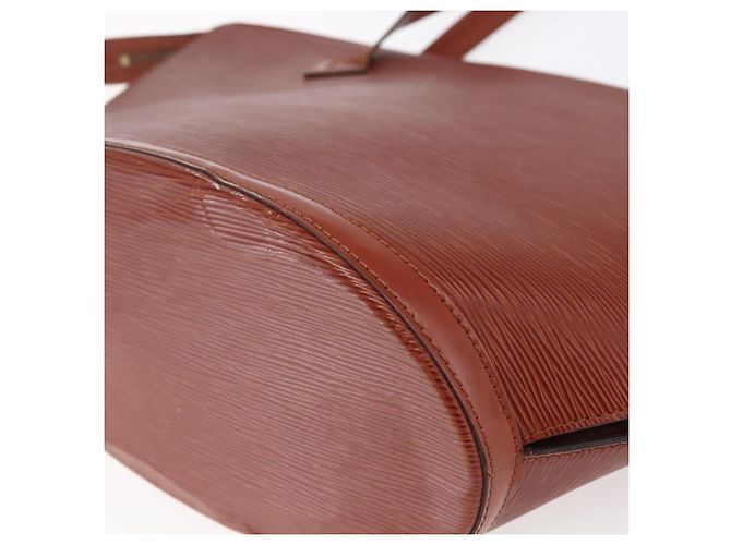 LOUIS VUITTON Borsa da Shopping Epi Saint Jacques Marrone M52263 LV Auth 152853 - vista 16