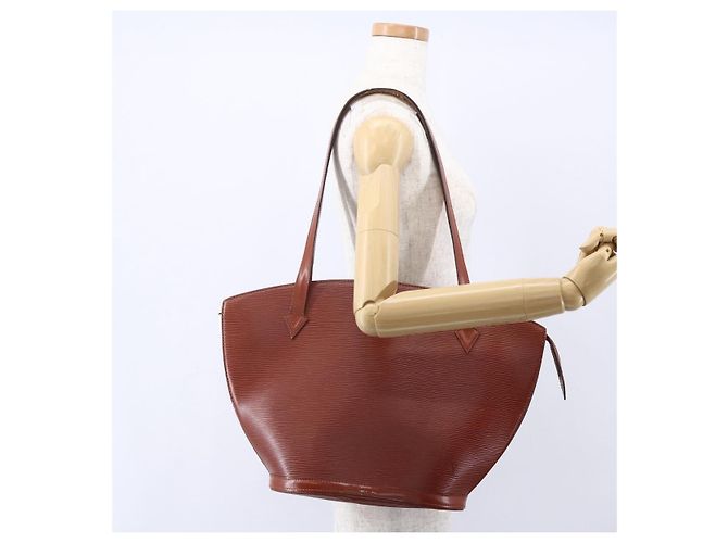 LOUIS VUITTON Borsa da Shopping Epi Saint Jacques Marrone M52263 LV Auth 152853 - vista 23