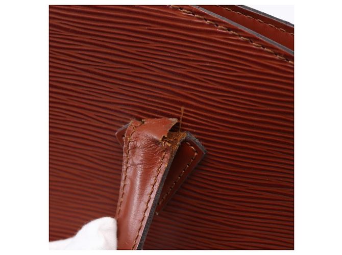 LOUIS VUITTON Borsa da Shopping Epi Saint Jacques Marrone M52263 LV Auth 152853 - vista 9