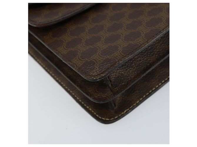 Céline Bolsa de mão em lona Macadam CELINE em couro PVC marrom dourado Auth ar13810 - vista 11
