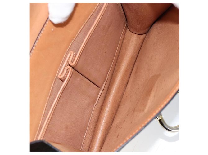 Céline Bolsa de mão em lona Macadam CELINE em couro PVC marrom dourado Auth ar13810 - vista 22