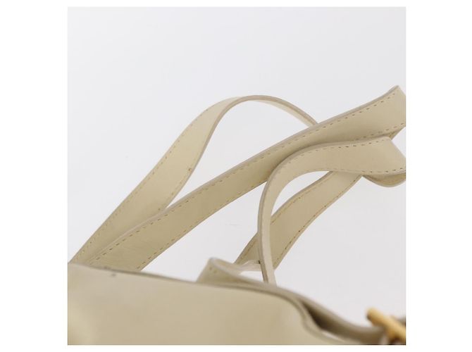 Zaino in pelle Gucci Bamboo bianco e oro 003 2058 0030 Auth BA7971 D'oro - vista 11