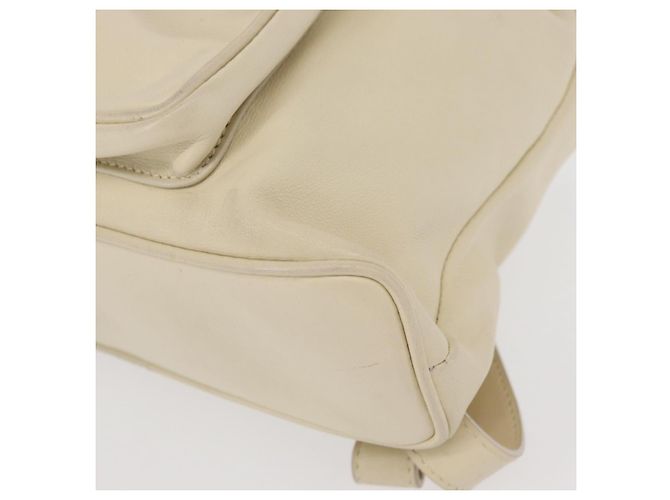 Zaino in pelle Gucci Bamboo bianco e oro 003 2058 0030 Auth BA7971 D'oro - vista 14