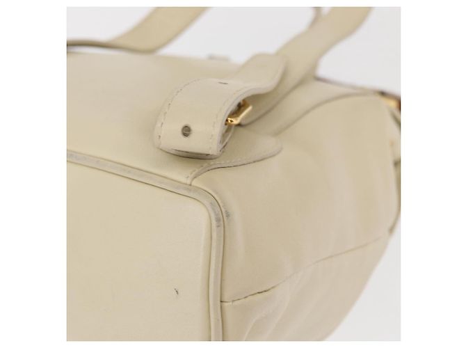 Zaino in pelle Gucci Bamboo bianco e oro 003 2058 0030 Auth BA7971 D'oro - vista 16