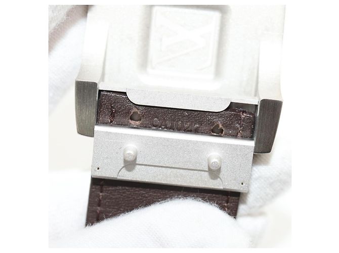 LOUIS VUITTON Monogram Ceinture LV Cut Belt 39.4"" Silver M6888 LV Auth BA8354V Silvery - view 11
