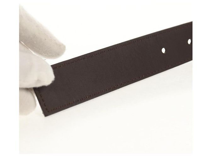 LOUIS VUITTON Monogram Ceinture LV Cut Belt 39.4"" Silver M6888 LV Auth BA8354V Silvery - view 13