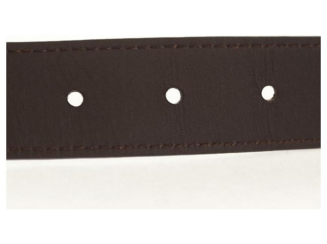 LOUIS VUITTON Monogram Ceinture LV Cut Belt 39.4"" Silver M6888 LV Auth BA8354V Silvery - view 14