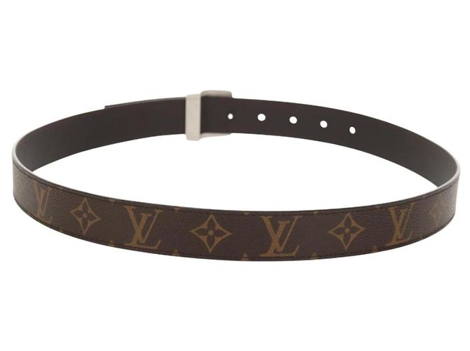 LOUIS VUITTON Monogram Ceinture LV Cut Belt 39.4"" Silver M6888 LV Auth BA8354V Silvery - view 2