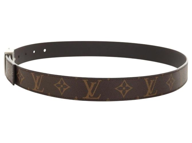LOUIS VUITTON Monogram Ceinture LV Cut Belt 39.4"" Silver M6888 LV Auth BA8354V Silvery - view 3