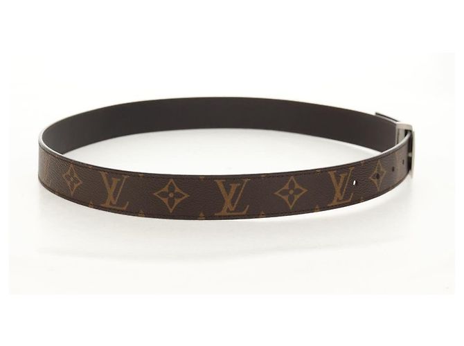LOUIS VUITTON Monogram Ceinture LV Cut Belt 39.4"" Silver M6888 LV Auth BA8354V Silvery - view 4