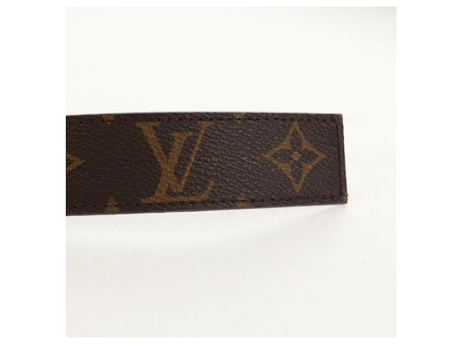 LOUIS VUITTON Monogram Ceinture LV Cut Belt 39.4"" Silver M6888 LV Auth BA8354V Silvery - view 7